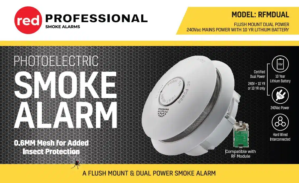 RED RFMDUAL Certified Dual Power Flush Mount Smoke Alarm 8 RED RFMDUAL Certified Dual Power Flush Mount Smoke Alarm - Image 7
