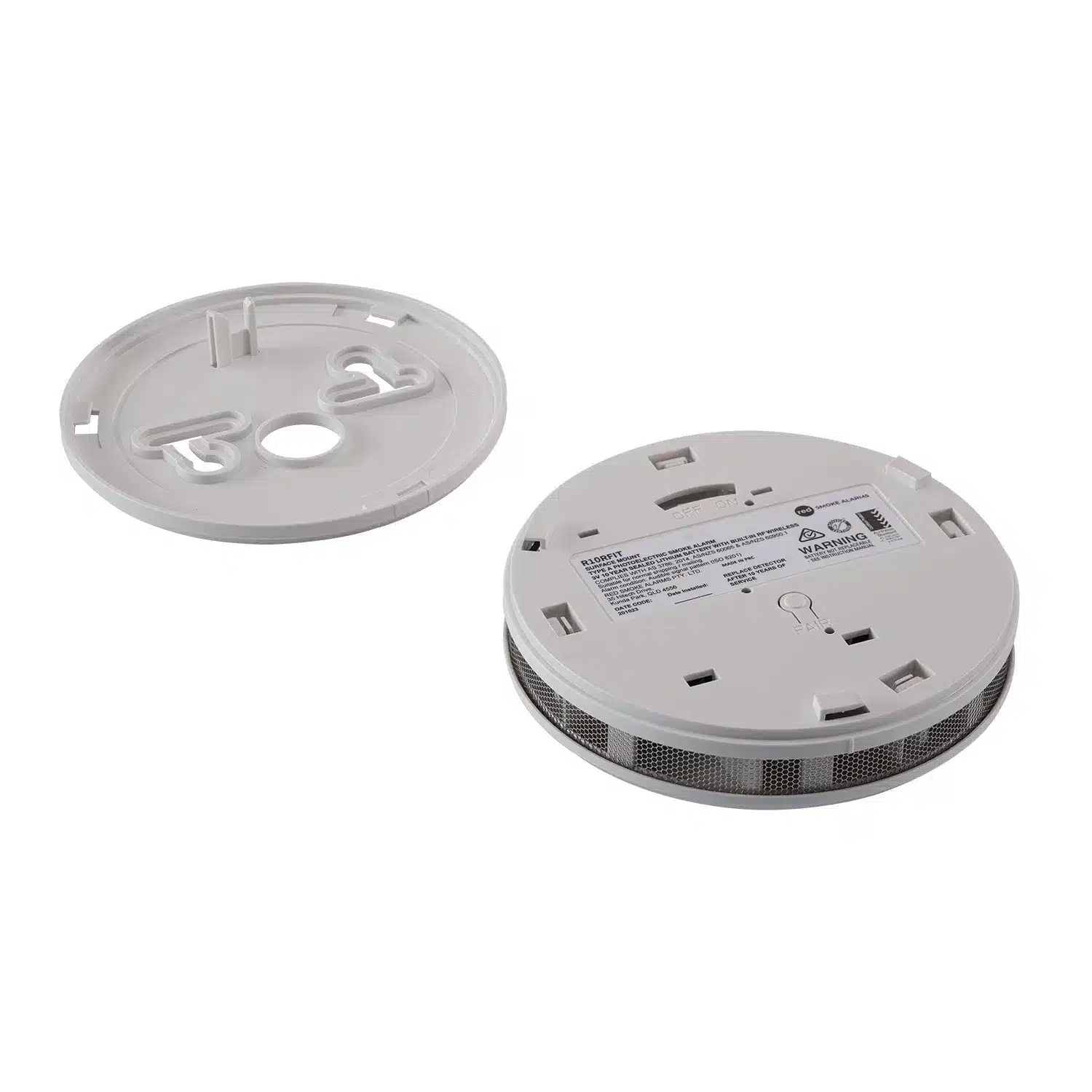 10x Professional RED R10RFP Photoelectric Smoke Alarm 10 Year RF Wireless with 2 x Free Remote Controller 10 x Free Magnetic Plates 5 10x Professional RED R10RFP Photoelectric Smoke Alarm 10 Year RF Wireless with 2 x Free Remote Controller 10 x Free Magnetic Plates - Image 4