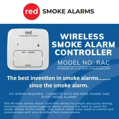 RED RAC Smoke Alarm Controller RF Wireless 7 RED RAC Smoke Alarm Controller RF Wireless - Image 6