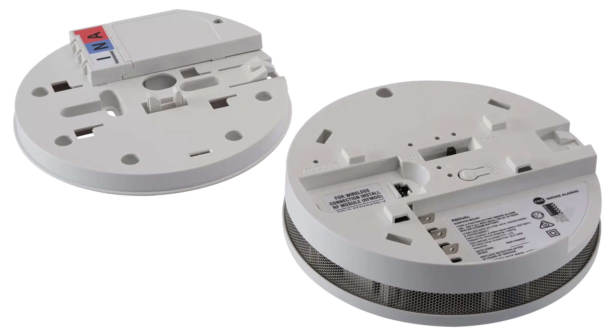 RED R240P Photoelectric Smoke Alarm 240v with 9v Battery Back-Up 8 RED R240P Photoelectric Smoke Alarm 240v with 9v Battery Back-Up - Image 7