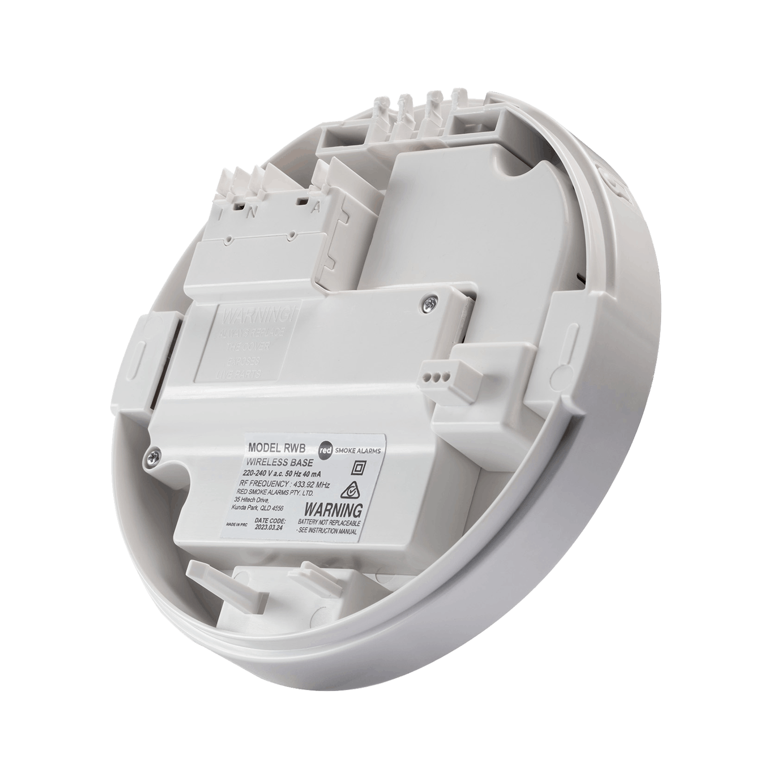 RED RWB2 Wireless Base for 240v Smoke Alarms 2 RED RWB2 Wireless Base for 240v Smoke Alarms