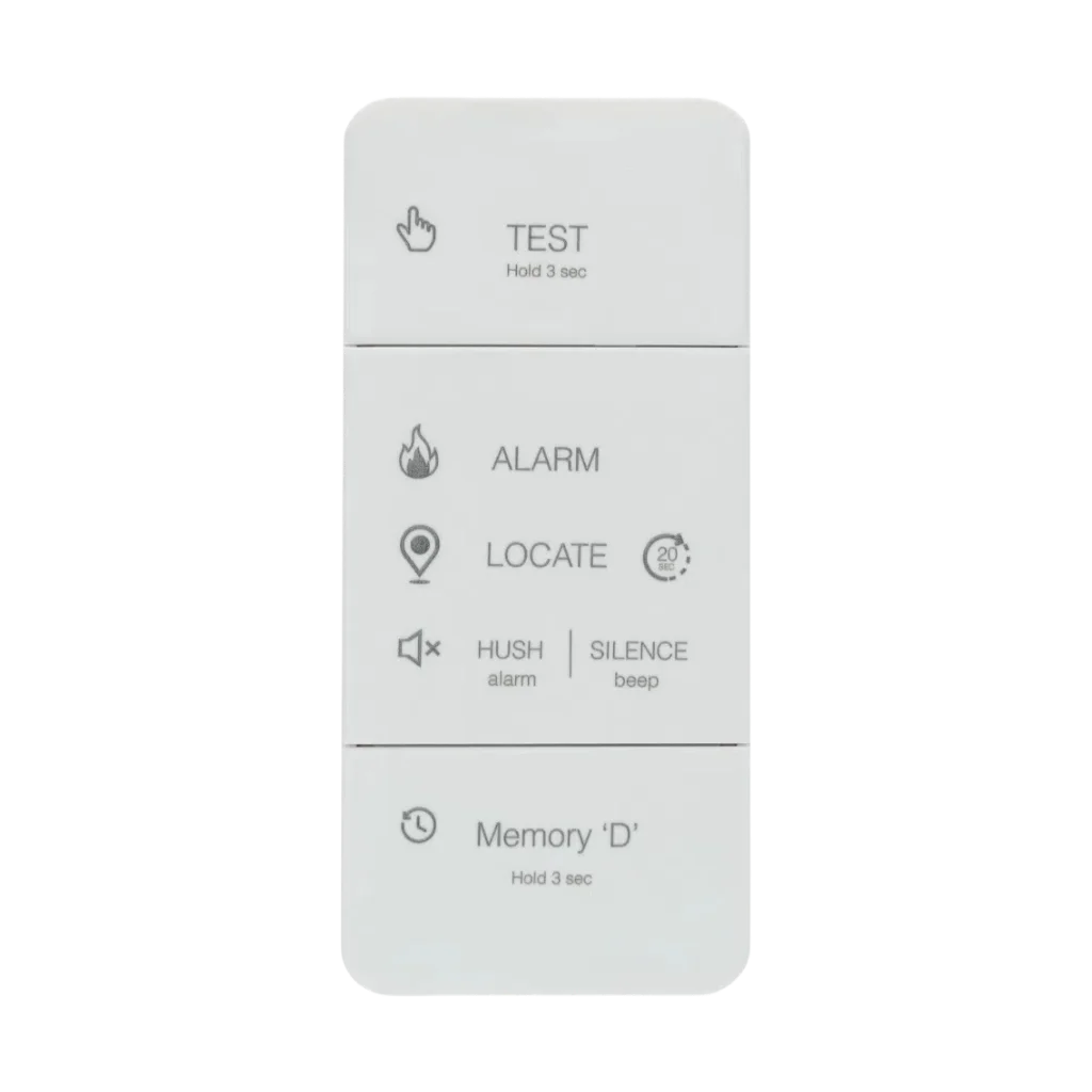 10x Professional RED R10RFP Photoelectric Smoke Alarm 10 Year RF Wireless with 2 x Free Remote Controller 10 x Free Magnetic Plates 7 Smoke Alarm Wireless Wall Controller